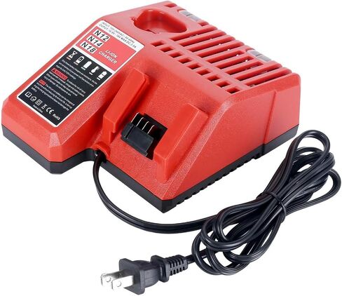 M18 & M12 Rapid Charger Replacement for Milwaukee 48-59-1812 12V&18V XC Lithium Ion Battery 48-11-1850 48-11-1840 48-11-1815 48-11-1828 in Saudi Arabia