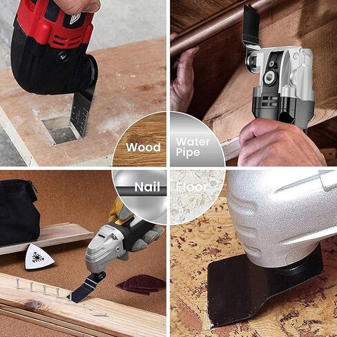 50 حزمة من شفرات منشار التذبذب BI-Metal Universal Metal / Wood/Iron Nails سريعة الفك متعدد الأدوات، تناسب Dewalt, Porter Cable Rockwell ,Makita, Black & Decker، بوش حرفية، متعددة in Saudi Arabia