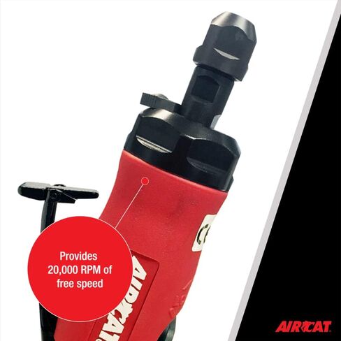 مطحنة مصبوبة مركبة من AirCAT 6285 .75 HP مع قفل دوران 20.000 لفة في الدقيقة، أحمر، صغير in Saudi Arabia