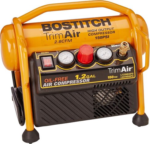 BOSTITCH Air Compressor for Trim, Oil-Free, High-Output, 1.2 Gallon, 120 PSI (CAP1512-OF) in Saudi Arabia