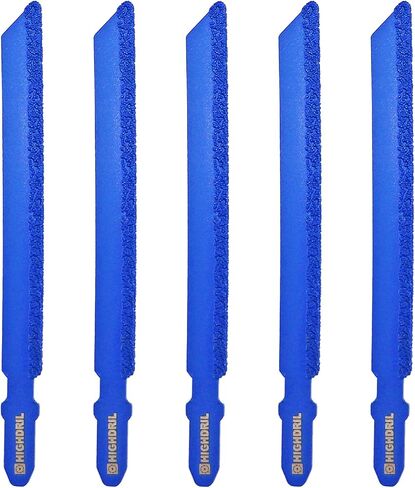HIGHDRIL 4" Diamond Jig Saw Blade - 3PCS Diameter 4 inch/100mm for Straight or Curved Cut Fiberglass Marble Plastic Wood with T Shank Grit 46 in Saudi Arabia