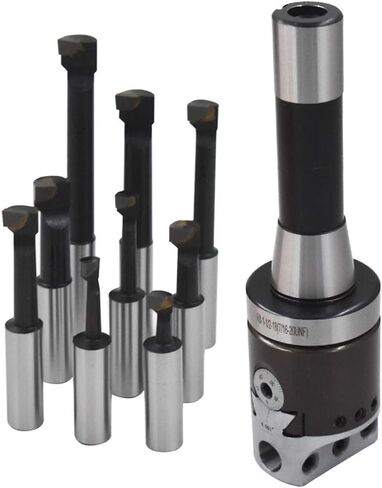 2 Inch Boring Head R8 Shank 9pcs 1/2 Inch Carbide Boring Bar Set milling Machine Boring Head Set in Saudi Arabia