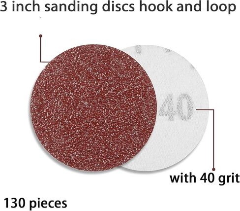 320PCS 3 Inch Sanding Discs, MAPRIAL Headlight Restoration Kit 40-2000 Grit Assortment Hook and Loop Sandpaper with 1/8"Shank Backer Plate, Sanding Pad for Drill Tools Attachment, Woodworking, Metal in Saudi Arabia