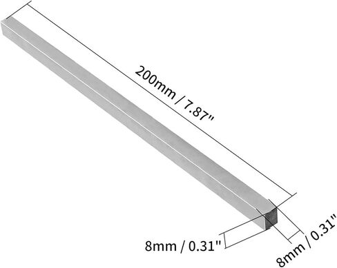 XMHF مخرطة HSS مربع قطع أداة بت بار مستطيلة مخرطة يطير القاطع مطحنة فارغة 8x8x200 مللي متر 3 قطعة in Kuwait