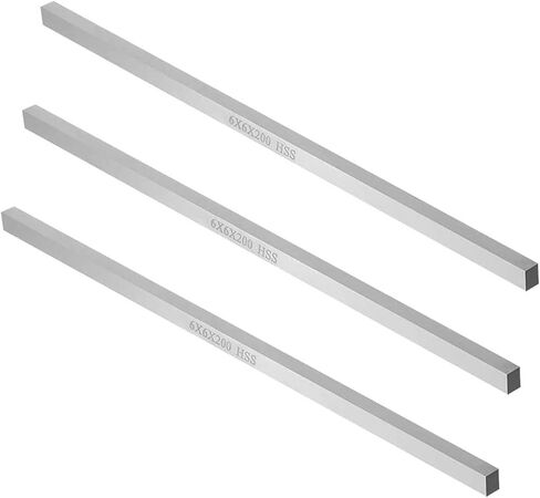 XMHF مخرطة HSS مربع قطع أداة بت بار مستطيلة مخرطة يطير القاطع مطحنة فارغة 8x8x200 مللي متر 3 قطعة in Kuwait