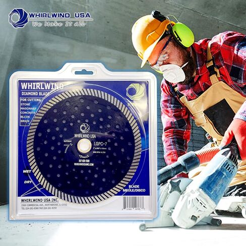 Whirlwind USA LGPC 7 بوصة شفرات ألماس ذات حافة مستمرة توربو ممتازة للجرانيت (بيع المصنع مباشرة) (7 بوصة) in Kuwait