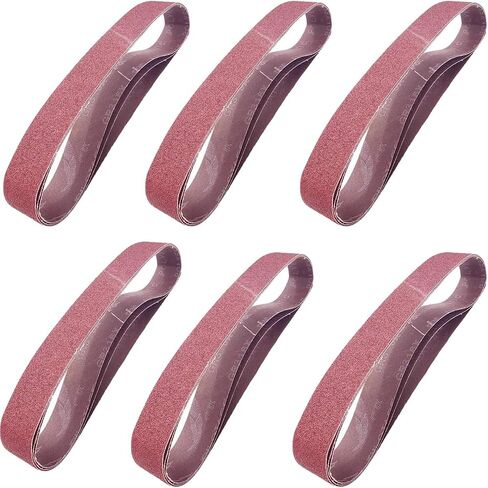 20 Pack 1-1/2 x 30 Inch 60 Grit Sanding Belts For Pipe Tube Polisher Sander- Aluminum Oxide Sander Belts for Woodworking Metal Polishing in Kuwait