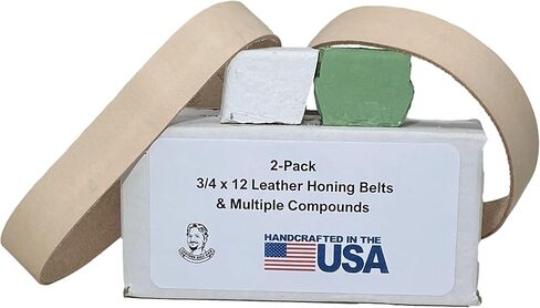 3/4" x 12" Leather Honing & Polishing Belt. Fits Ken Onion Work Sharp in Saudi Arabia