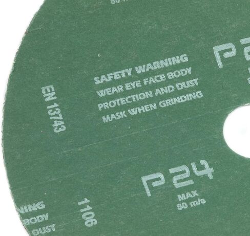 Forney 71653 Sanding Discs, Aluminum Oxide with 7/8-Inch Arbor, 7-Inch, 24-Grit, 3-Pack in Saudi Arabia