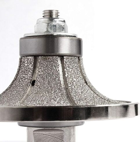 Z-LION B10 3/8" Diamond Hand Profile Wheel Router Bit Half Profiler Wheel for Granite Concrete Marble Edge with 5/8"-11 Thread in Kuwait