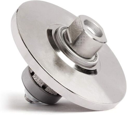 Z-LION B10 3/8" Diamond Hand Profile Wheel Router Bit Half Profiler Wheel for Granite Concrete Marble Edge with 5/8"-11 Thread in Kuwait