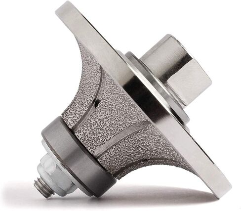 Z-LION B10 3/8" Diamond Hand Profile Wheel Router Bit Half Profiler Wheel for Granite Concrete Marble Edge with 5/8"-11 Thread in Kuwait