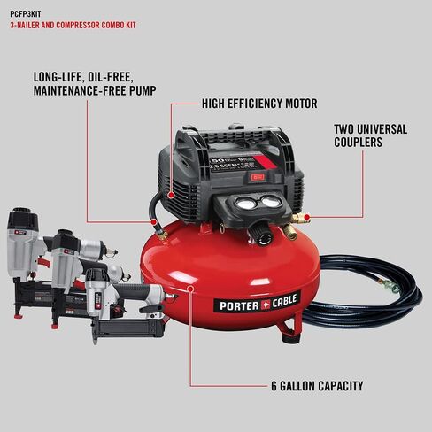 PORTER-CABLE PCFP3KIT 3-Nailer and Compressor Combo Kit in Saudi Arabia