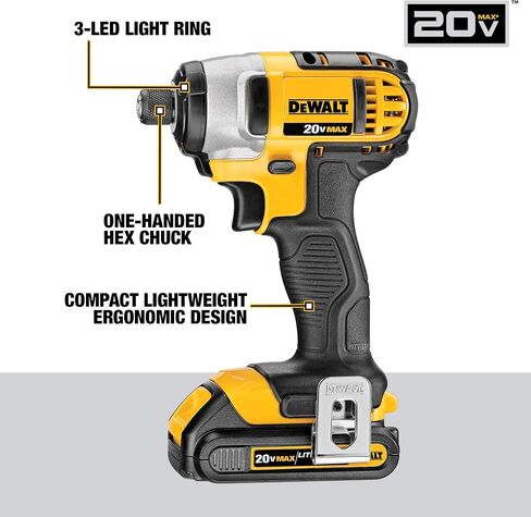 DEWALT 20V MAX Combo Kit, Compact 7-Tool with 111PC MASTER SET (DCK720D2 & DWA123AMQ4) in Saudi Arabia