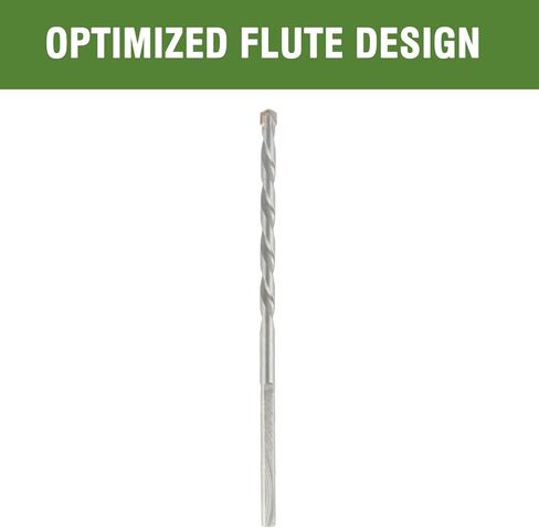 HLOFIZI 1/8" x 3" Masonry Drill Bits 12 Pack, 1/8 inch Concrete Drill Bits Hammer Drill Bits for Cement, Brick, Stone, Block, Stucco Wall, 3-Flat Shank in Saudi Arabia
