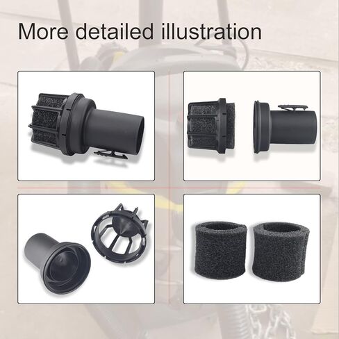 كاتم صوت 2-1/2 انش موزع رطب متوافق مع كرافتس مان CMXZVBE38660 فاك، ملحق مكنسة كهربائية جافة، موزع لموزع المكنسة الكهربائية مع اسفنجة. in Kuwait