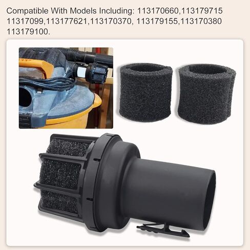 كاتم صوت 2-1/2 انش موزع رطب متوافق مع كرافتس مان CMXZVBE38660 فاك، ملحق مكنسة كهربائية جافة، موزع لموزع المكنسة الكهربائية مع اسفنجة. in Kuwait