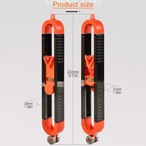 Smgda Precise Contour Scribe Tool with Adjustable Lock for Pencil, Profile Contour Gauge for Woodworking Edge Corner Measuring Profile Duplicator, for Construction Carpenter Architects DIY Handymen in Saudi Arabia
