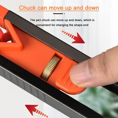 Smgda Precise Contour Scribe Tool with Adjustable Lock for Pencil, Profile Contour Gauge for Woodworking Edge Corner Measuring Profile Duplicator, for Construction Carpenter Architects DIY Handymen in Saudi Arabia
