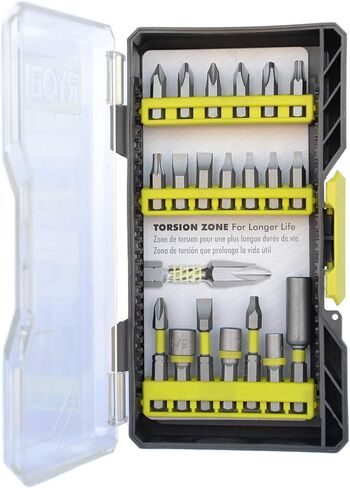 RYOBI 18V Cordless 2-Tool Combo Bundle with Drill & Circular Saw, (2) 1.5 Ah Batteries, Charger, Tool Bag, Impact Rated 20 Piece Drill Bit Set, Plus Buho Drill Holster and Buho Zipper Tool Pouch in Kuwait