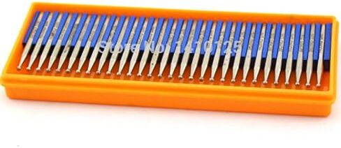 JINGLING Spherical Diamond Grinding Head 2mm Ball Burrs Shank 1/8" Inch Shank for Dremel Tool Accessories Pack of 30Pcs in Saudi Arabia