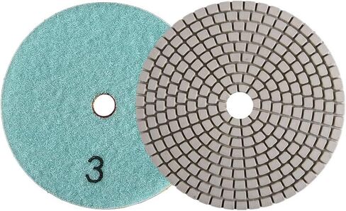 GoYonder 4 Inch Wet or Dry Diamond Polishing Pads Set of 3pcs, Stone Granite Polish Pad Kit 50-6000 Grit Polishing Pad for Grinder, Polisher, Drill, 105mm Marble Polishing Pad in 3 Steps in Saudi Arabia