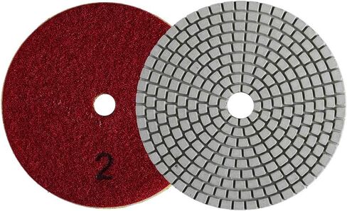 GoYonder 4 Inch Wet or Dry Diamond Polishing Pads Set of 3pcs, Stone Granite Polish Pad Kit 50-6000 Grit Polishing Pad for Grinder, Polisher, Drill, 105mm Marble Polishing Pad in 3 Steps in Saudi Arabia