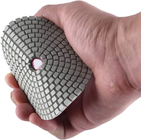GoYonder 4 Inch Wet or Dry Diamond Polishing Pads Set of 3pcs, Stone Granite Polish Pad Kit 50-6000 Grit Polishing Pad for Grinder, Polisher, Drill, 105mm Marble Polishing Pad in 3 Steps in Saudi Arabia
