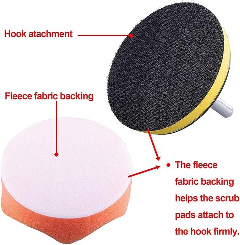 SI FANG 2 Pack 3 Inch Hook and Loop Sanding Pads with M10 Thread Hex Drill Adapter, Sanding Discs Backing Pad Rubber Backing Plates for Angle Grinder, Drill Buffer Polisher Attachment (12000RPM) in Saudi Arabia
