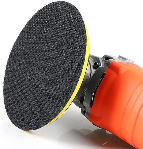 SI FANG 2 Pack 3 Inch Hook and Loop Sanding Pads with M10 Thread Hex Drill Adapter, Sanding Discs Backing Pad Rubber Backing Plates for Angle Grinder, Drill Buffer Polisher Attachment (12000RPM) in Saudi Arabia