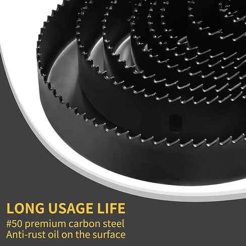 Hole Saw Set, Jellas 17PCS Hole Saw Kit with 13Pcs Saw Blades, Max Size 6"(152mm) and Min Size 3/4" (19mm), 2 Mandrels, 1 Installation Plate and 1 Hex Key, Ideal for Soft Wood, PVC Board and More in Kuwait