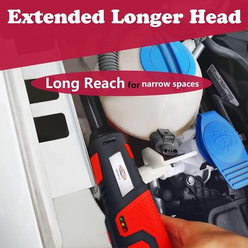 Electric Ratchet Wrench 3/8 Cordless Ratchet Wrench Set, Extended 55 N·m Battery Powered Ratchet Tool with 1 Hand Tool, 7 Sockets, 2 Screwdrivers, 1 Extender, 1/4" Adapter Dobetter-DBCRW12L in Saudi Arabia