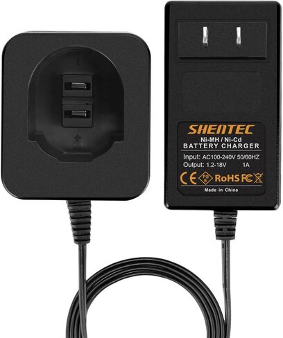 Shentec 7.2V-18v Battery Charger Compatible with Black and Decker PS120 PS130 PS140 Ni-MH/Ni-Cd Pod Style Batteries in Saudi Arabia