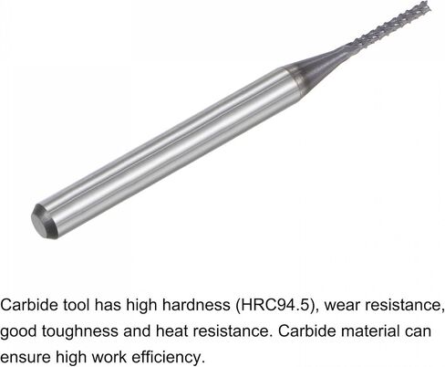 لقم توجيه CNC من Uxcell End Mill، 3.175 مم × 12 مم 1/8 بوصة، قطعة ألماس مطلية بطبقة من الكربيد، قطع طحن اليد اليمنى لخشب PCB والألياف البلاستيكية 10 قطع in Saudi Arabia
