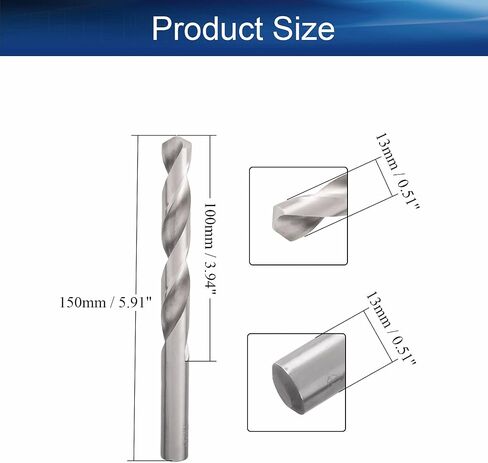 Auniwaig 6.8 مم لقمة مثقاب ملتوية HSS-4241 لقمة ثقب مستقيمة للمعادن والخشب والفولاذ وسبائك الألومنيوم والعمل اليدوي DIY فضية 5 قطع in Kuwait