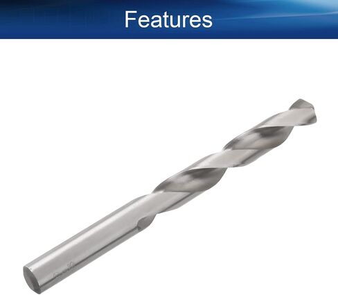 Auniwaig 6.8 مم لقمة مثقاب ملتوية HSS-4241 لقمة ثقب مستقيمة للمعادن والخشب والفولاذ وسبائك الألومنيوم والعمل اليدوي DIY فضية 5 قطع in Kuwait