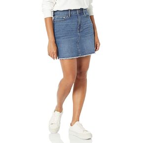 Calvin Klein Women's Jean Aline Short Skirt with Raw Edge Classic Demin in Saudi Arabia