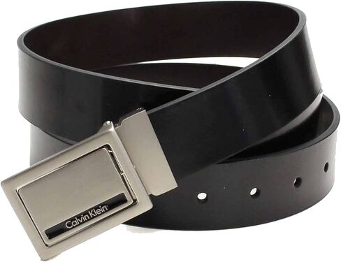 Calvin Klein 3 Piece Men's Reversible Brown/Black Belt Accessories Set with 2 Buckles in Saudi Arabia
