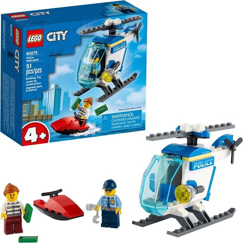 LEGO City Police Helicopter Building Kit; Cool Police Helicopter Toy 60275, New 2021 (51 Pieces) in Kuwait