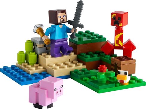 LEGO Minecraft The Creeper Ambush 21177 Building Kit; Gaming Adventure Playset; Fun, Creative Toy for Kids Aged 7+ (72 Pieces) in Saudi Arabia