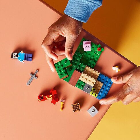 LEGO Minecraft The Creeper Ambush 21177 Building Kit; Gaming Adventure Playset; Fun, Creative Toy for Kids Aged 7+ (72 Pieces) in Saudi Arabia