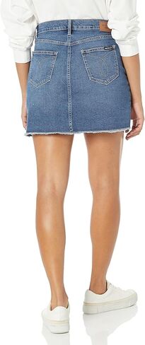 Calvin Klein Women's Jean Aline Short Skirt with Raw Edge Classic Demin in Saudi Arabia