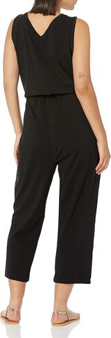 Calvin Klein womens Casual Logo V-neck Sleeveless Jumpsuit Romper in Saudi Arabia