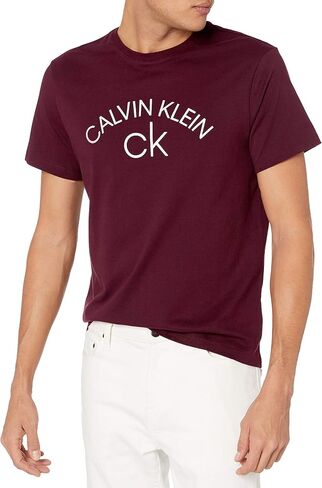تي شيرت رجالي برقبة مستديرة عليه شعار Athlegee من Calvin Klein in Saudi Arabia