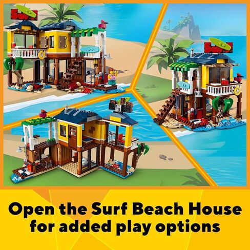 LEGO Creator 3in1 Surfer Beach House 31118 Building Toy Set for Kids, Boys, and Girls Ages 8+ (564 Pieces) in Saudi Arabia