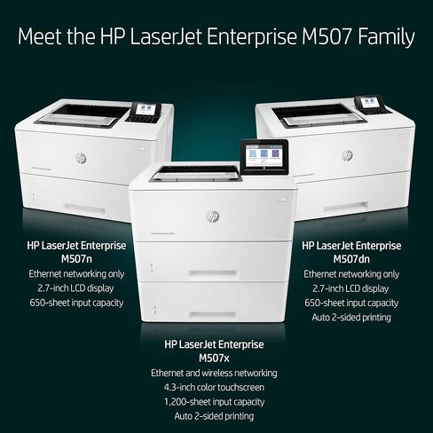 HP LaserJet Enterprise M507n Monochrome Printer with built-in Ethernet (1PV86A) in Saudi Arabia
