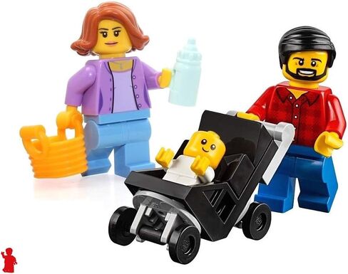LEGO City MiniFigure: Combo Package (Mom, Dad, & Baby in Stroller) 60134 in Saudi Arabia