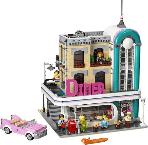 LEGO Creator Expert Downtown Diner 10260 Building Kit, Model Set and Assembly Toy for Kids and Adults (2480 Pieces) in Saudi Arabia