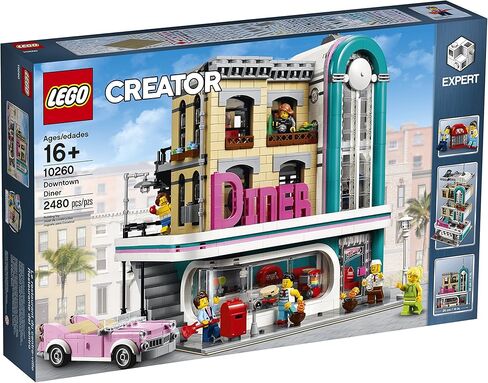 LEGO Creator Expert Downtown Diner 10260 Building Kit, Model Set and Assembly Toy for Kids and Adults (2480 Pieces) in Saudi Arabia