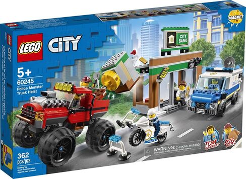 LEGO City Police Monster Truck Heist 60245 Police Toy, Cool Building Set for Kids, New 2020 (362 Pieces) in Saudi Arabia